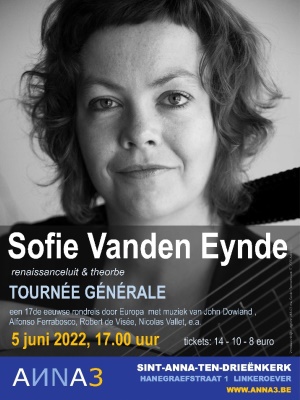 ANNA3 | Zondag 5 juni 2022 | 15 uur | Tournee generale | Sofie Vanden Eynde | Sint-Anna-ten-Drieënkerk Antwerpen Linkeroever